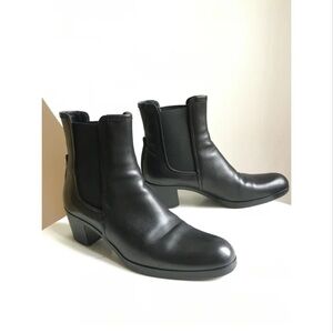 JIL SANDER Leather ankle boots